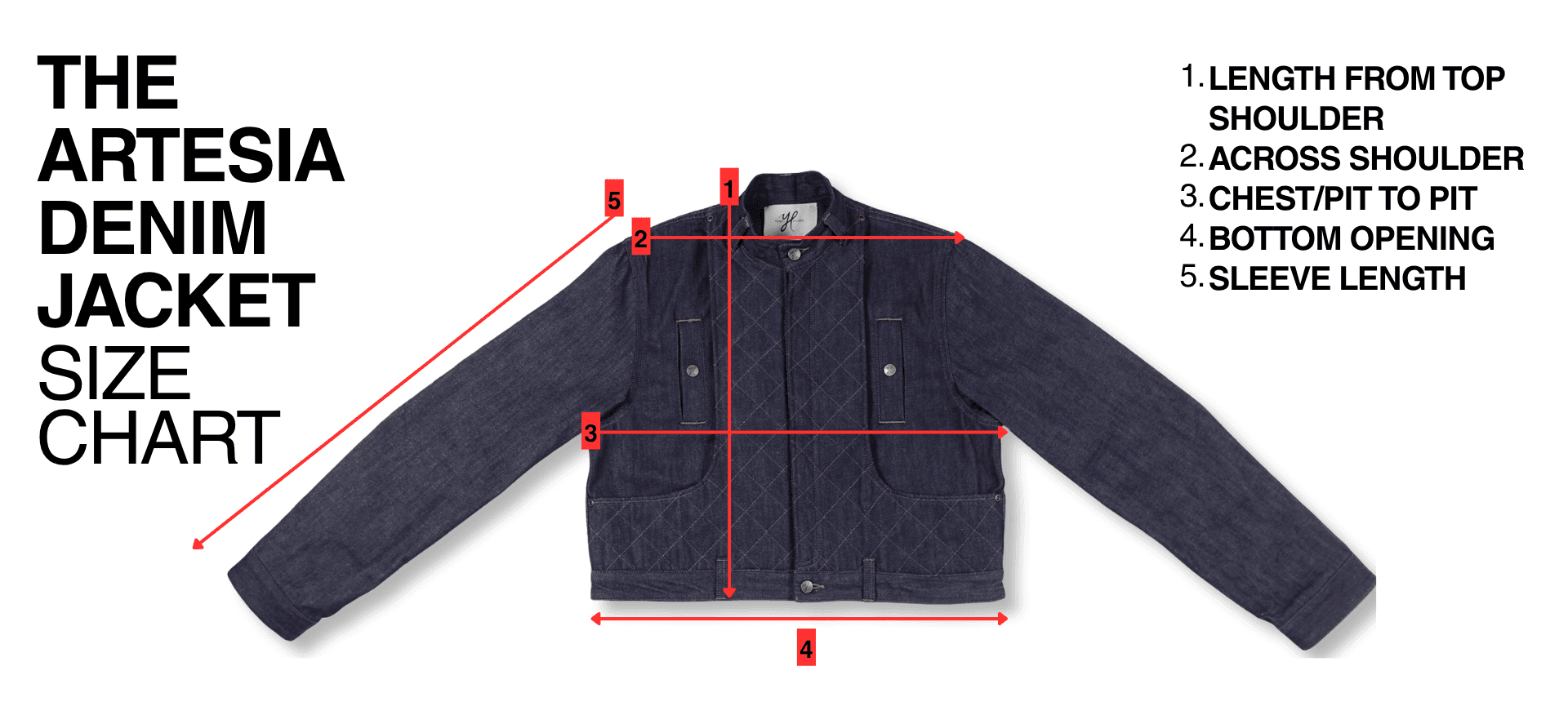 Jacket size graphic